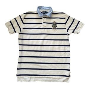 Polo by Ralph Lauren Navy and White Striped Shirt